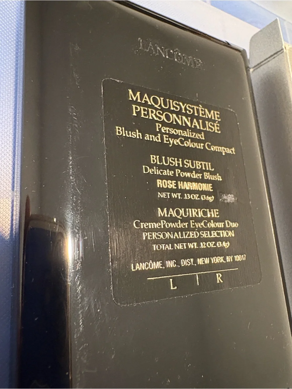 NIB [Lancôme] Subtil Rose Harmonie Oil-Free Powder Maquisysteme Blush Compact